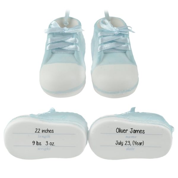 engraved baby shoes