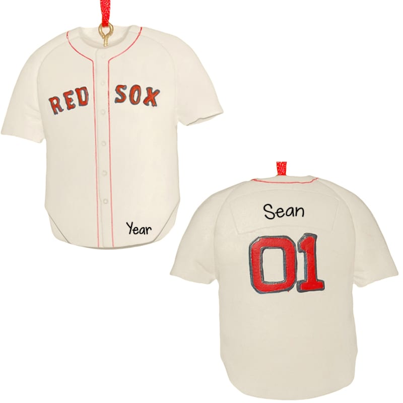 Boston RED SOX Jersey Ornament 