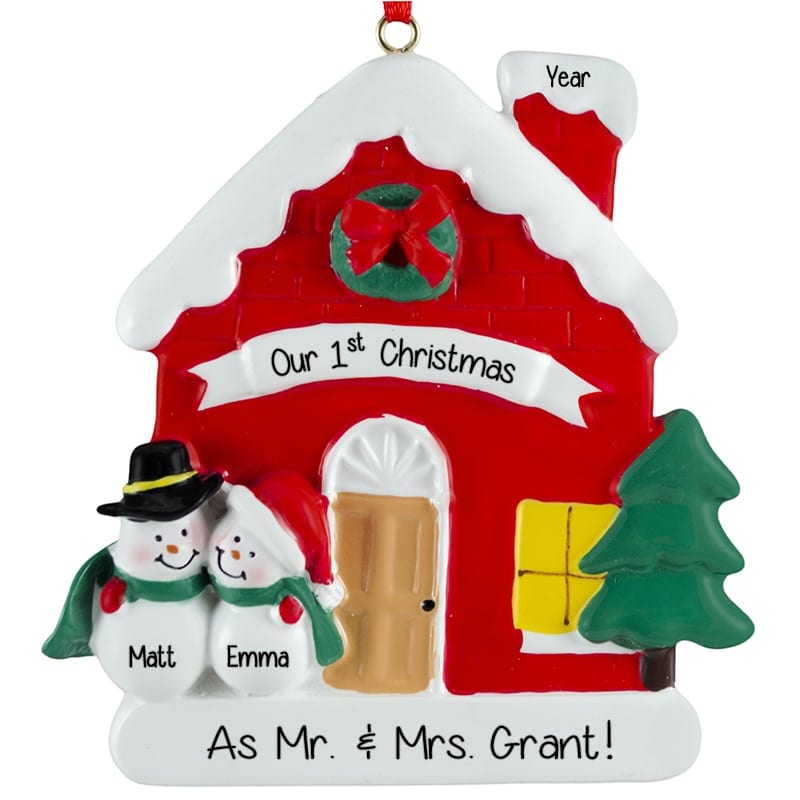 mr mrs christmas ornaments