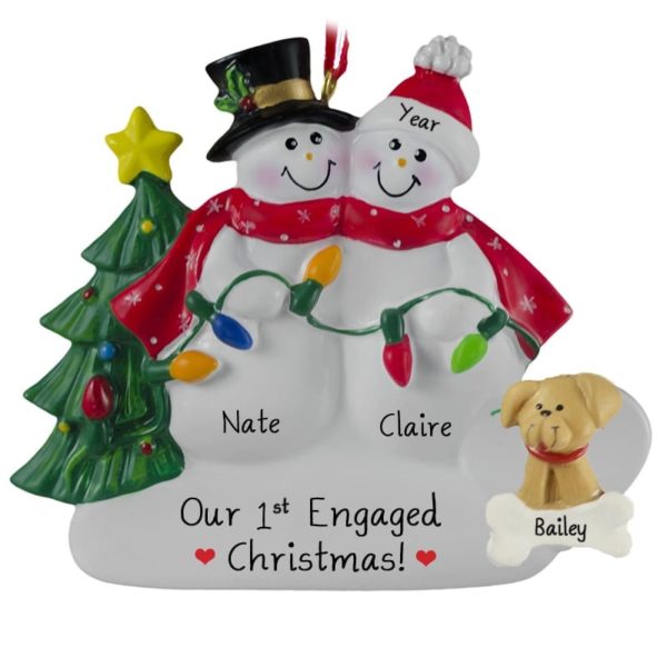 engagement christmas tree ornaments