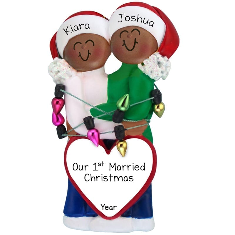 first christmas as husband and wife ornament